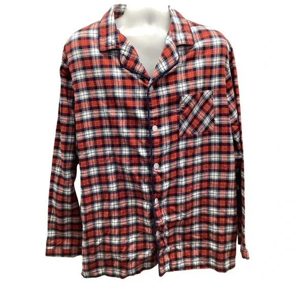 Goodfellow Size XL Plaid Pajama Shirt. - Picture 1 of 5